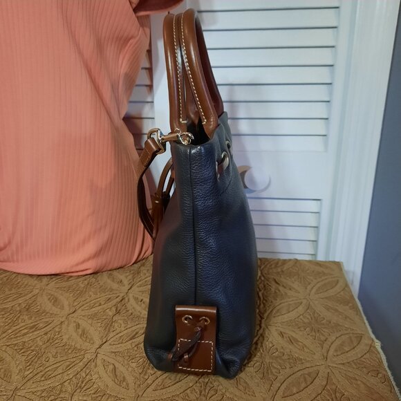 Dooney & Bourke Leather Wakefield Tassel Tote - Picture 9 of 15